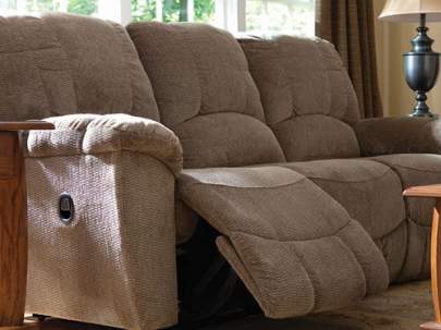 American Reclining Sofa, Wallstone Leather Double Reclining Sofa