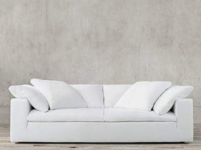 white modern sofa